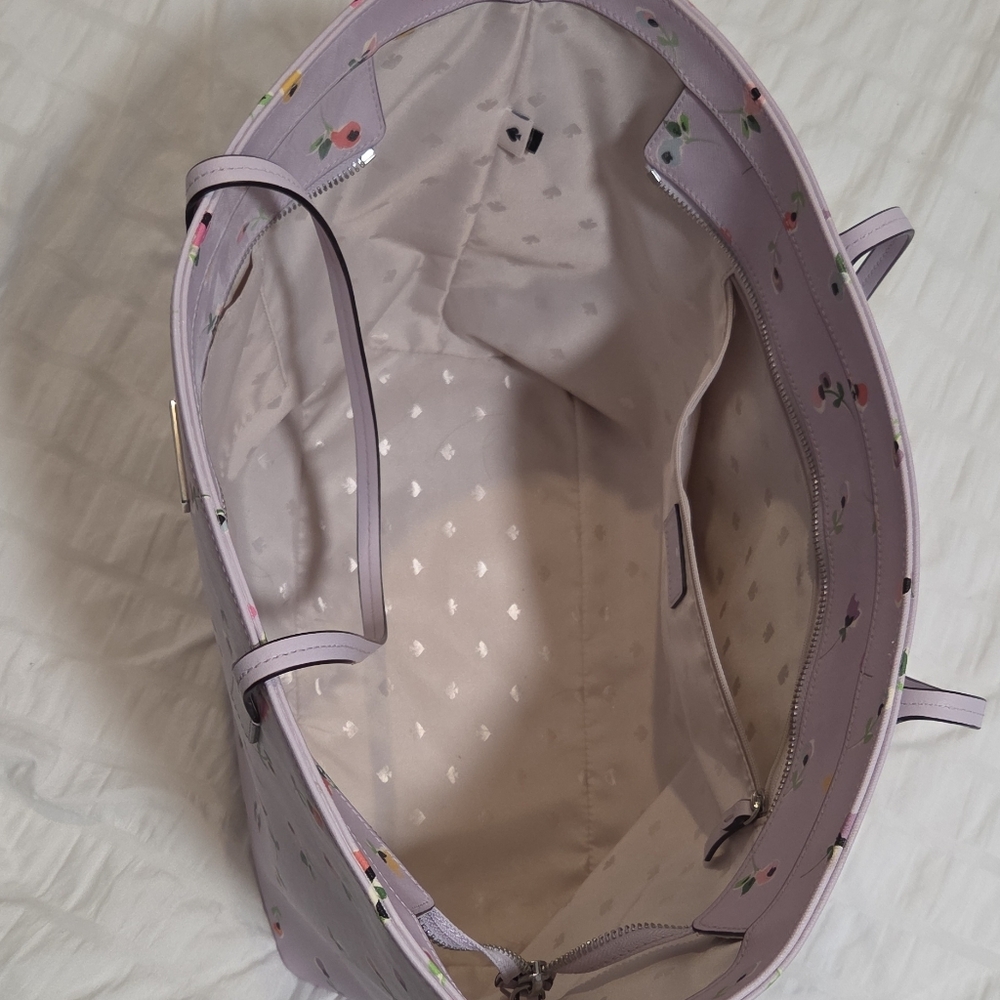 kate spade Lilac Floral Print Tote - Picture 8 of 13